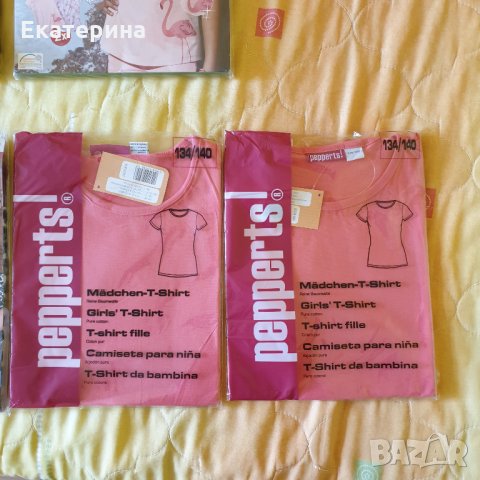 Нови блузки къс ръкав 134-140, снимка 2 - Детски тениски и потници - 32626183