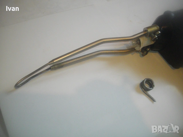 Нов български Соц старо качество индукционен поялник ПИР-2 в оригиналната си кутия 80 вата 1976г, снимка 14 - Други инструменти - 53308352