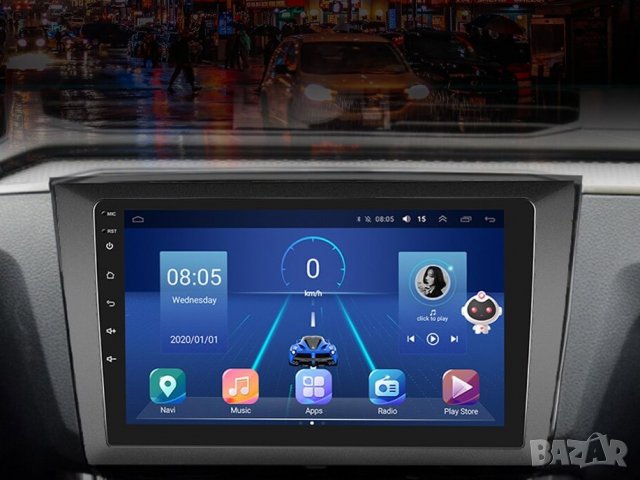 Мултимедия, Двоен дин, Навигация за VW Golf 6, за Volkswagen, плеър 9“, екран, Android, Голф, шест, снимка 2 - Аксесоари и консумативи - 38380015