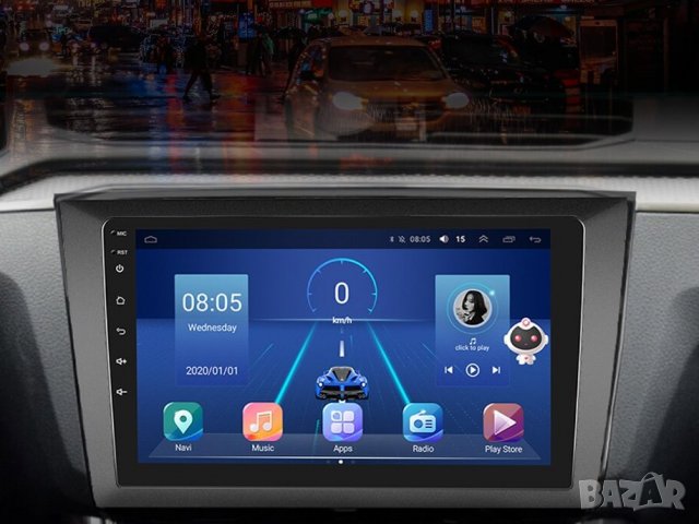 Мултимедия, Двоен дин, Навигация за VW Golf 6, за Volkswagen, плеър 9“, екран, Android, Голф, шест, снимка 3 - Аксесоари и консумативи - 38380015