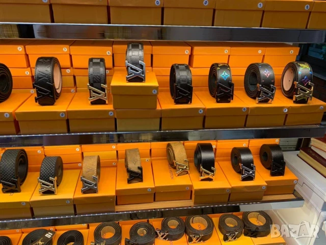 колани от естествена кожа в кутия louis vuitton guess fendi hermes , снимка 7 - Колани - 50999390