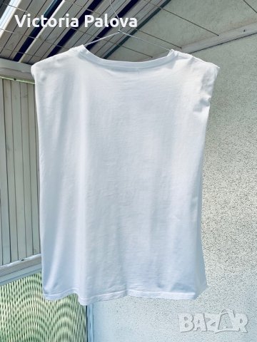 Бутикова тениска/топ с подплънки BY CLARA PARIS, снимка 10 - Тениски - 37590373