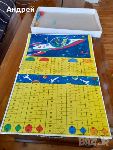 Стара детска игра Състезание в Космоса, снимка 3 - Други ценни предмети - 36814524