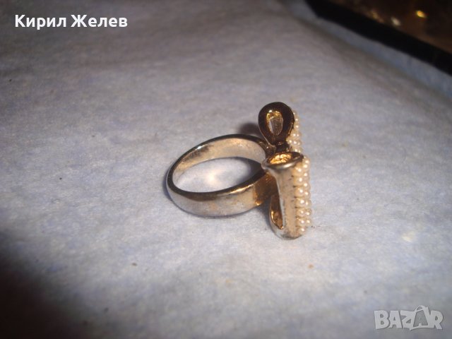 КРАСИВ ПОЗЛАТЕН КРИСТАЛЕН ФЕШЪН АРТ ПРЪСТЕН - ПАПИЙОНКА ПАНДЕЛКА 18804, снимка 6 - Пръстени - 37442798