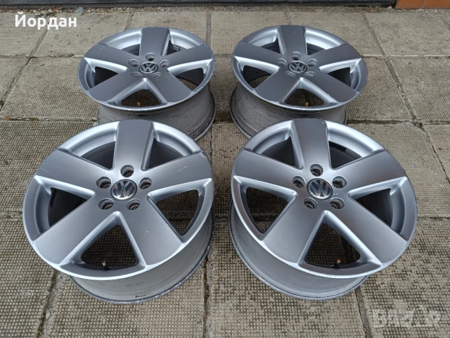 ОРИГИНАЛНИ джанти 17' цола 5x112 57,1 VW / Фолксваген АУДИ Сеат Шкода, снимка 4 - Гуми и джанти - 51238366