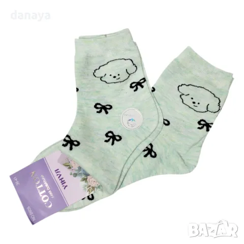 5431 2 чифта дамски чорапи Панделки, 36-41 номер, снимка 4 - Дамски чорапи - 47945233