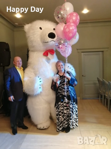 🐻 Гигантска Бяла Мечка - Най-Незабравимата Изненада за Рожден Ден! 🎁💥, снимка 4 - Детегледачки, детски центрове - 52290504
