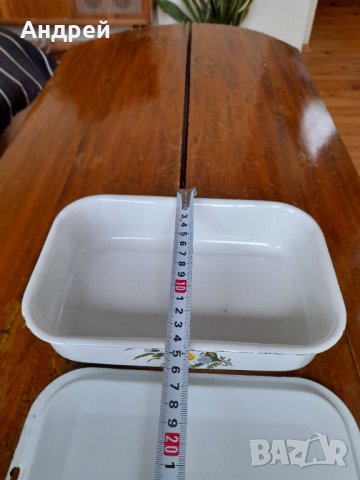 Стара емайлирана кутия за храна, снимка 4 - Други ценни предмети - 44087073