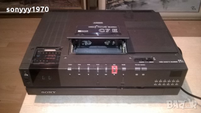 sony sl-c7e betamax-video recorder-made in japan-внос швеция, снимка 8 - Плейъри, домашно кино, прожектори - 26952002