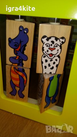 Огромен дървен мултифункционален интерактивен занимателен сортер, снимка 4 - Образователни игри - 26626674