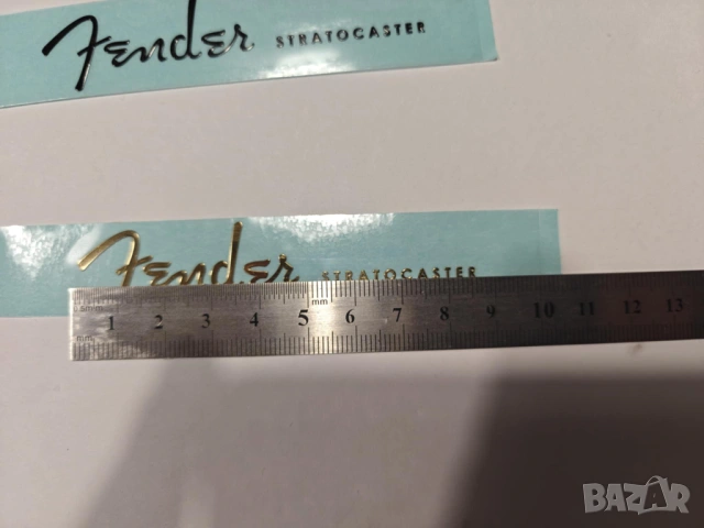 Fender Stratocaster Spaghetti Logo-лепенки в 3 цвята, снимка 6 - Китари - 53505978