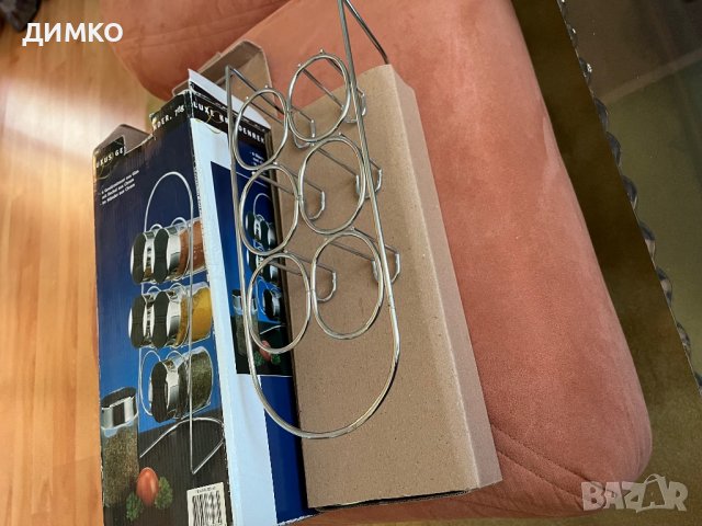 Хромирана поставка за подправки, снимка 2 - Други - 37745734