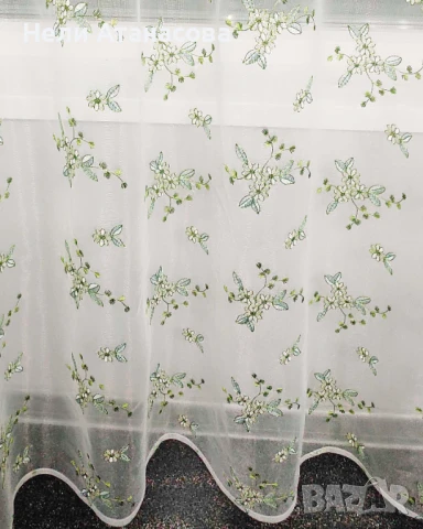 Пердета с бродерия-4.50 м, снимка 2 - Пердета и завеси - 51092307