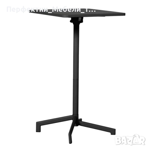 Комбинирана сгъваема трапезна и бар маса 60/60 см. за тераса,балкон,градина,парк,заведение,басейн, снимка 2 - Градински мебели, декорация  - 50601288
