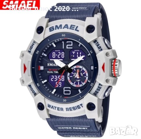 Спортен мъжки часовник SMAEL 8007 Син, снимка 1 - Мъжки - 43022227