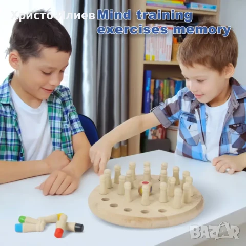 Забавна настолна игра с въженца Игра за разплитане на възли с въже Мемори 2 в 1, снимка 2 - Настолни игри - 51416090