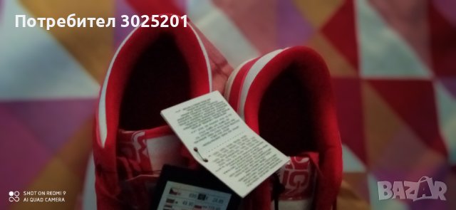 Нови! Дамски Спортни Маратонки Червено с бяло номер 38, снимка 7 - Маратонки - 43527295