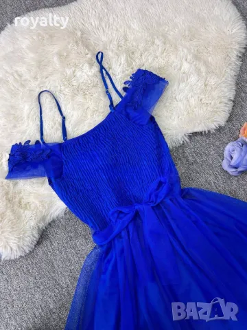 Дамска рокля с тюл и дантела Различни цветове , снимка 6 - Рокли - 50414565