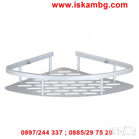 Метална ъглова етажерка за баня БЕЗ ПРОБИВАНЕ - код 25002, снимка 8 - Други стоки за дома - 26712647