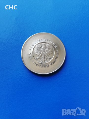 Монета 10 злоти 1969 г. Полша, снимка 2 - Нумизматика и бонистика - 27236539