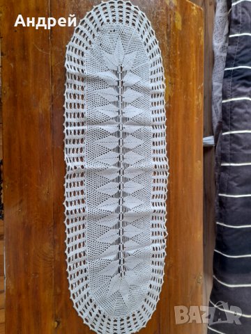 Стара плетена покривка #20, снимка 5 - Антикварни и старинни предмети - 44086924