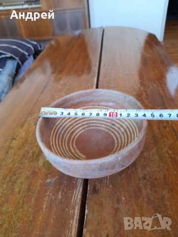 Стара керамична паница #16, снимка 3 - Други ценни предмети - 52850922