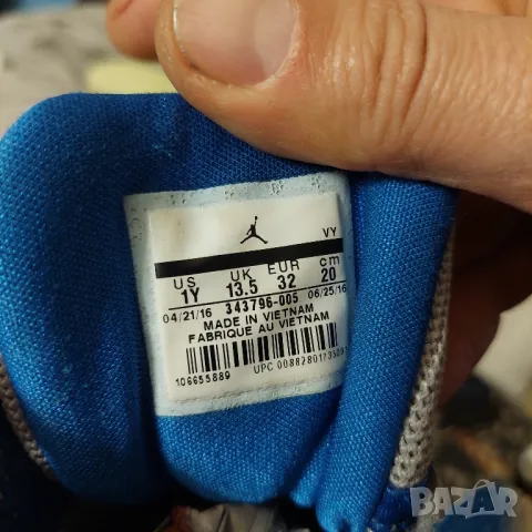Детски  маратонки / кецове  Jordan True Flight (PS) номер 31 ,5-32 , снимка 2 - Детски маратонки - 49549077