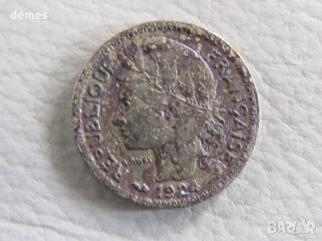 50 сантима-Того, 1924 г., 103W, снимка 6 - Нумизматика и бонистика - 43901120