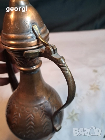 меден ибрик 28/4, снимка 3 - Антикварни и старинни предмети - 51916750