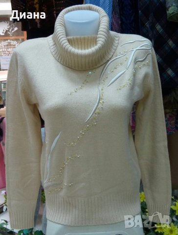 Дамски пуловери с поло яка-100 % кашмир,ангора,мерино, снимка 18 - Блузи с дълъг ръкав и пуловери - 30780920