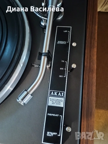Akai AP-004 turntable, снимка 8 - Грамофони - 53202505