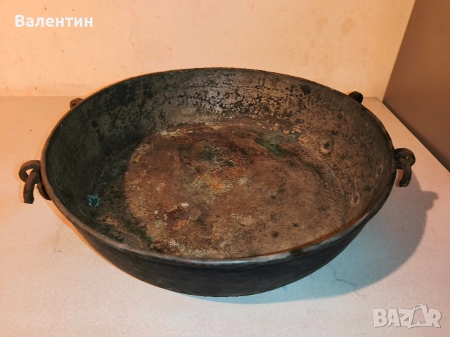 Бакърена тава с дръжки 15, снимка 6 - Антикварни и старинни предмети - 52524685