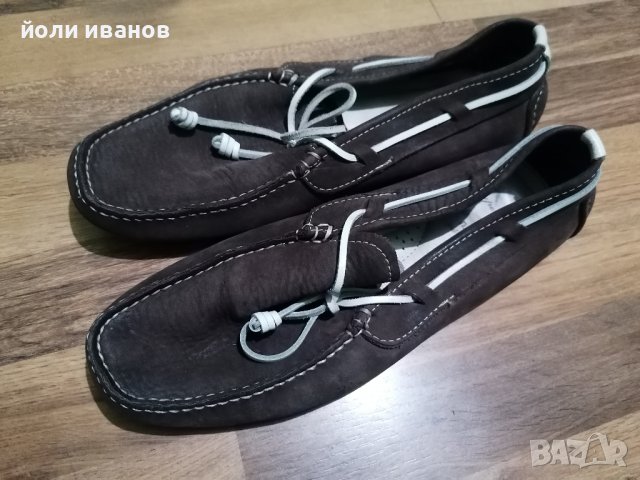 Мокасини кожени 46 номер,нови, снимка 1 - Мокасини - 39071319