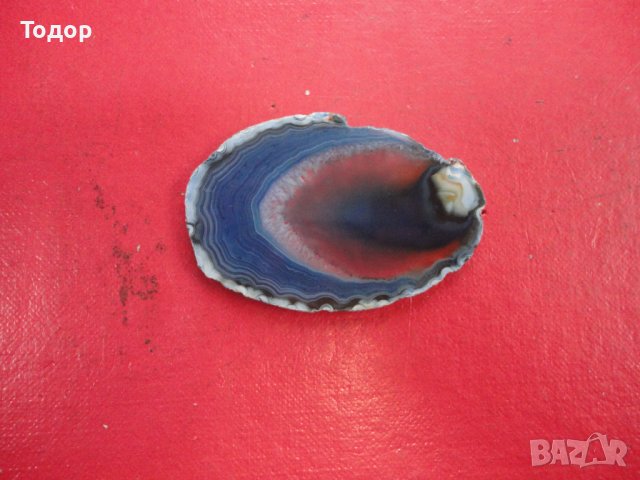 Полиран минерал ахат халцедон 16 , снимка 3 - Колекции - 43966940