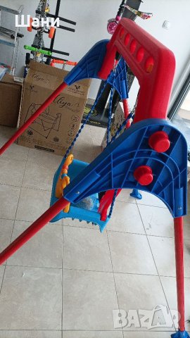 Детска люлка на стойка , снимка 2 - Градински мебели, декорация  - 37665025
