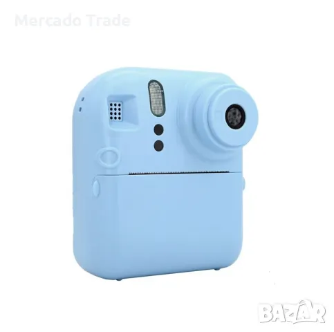 Детски фотоапарат+принтер Mercado Trade, За моментни снимки, Син, снимка 2 - Образователни игри - 48482091