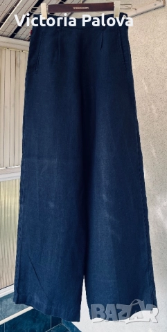 Ултра модерен ленен панталон JACKPOT BY CARLI GRY, снимка 4 - Панталони - 52085720