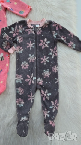 Поларени ромпъри Next и PL Baby 6-9 месеца, снимка 3 - Бебешки гащеризони - 51817259