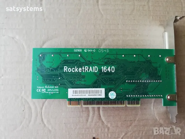 HighPoint Rocket Raid 1640 PCI 4x Sata Internal Raid Controller Card, снимка 10 - Други - 48130900