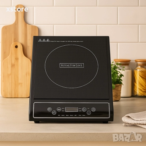 Преносим индукционен котлон Royalty Line EIP-2000.1 - 2000W, 7 режима на готвене, снимка 2 - Котлони - 52698678