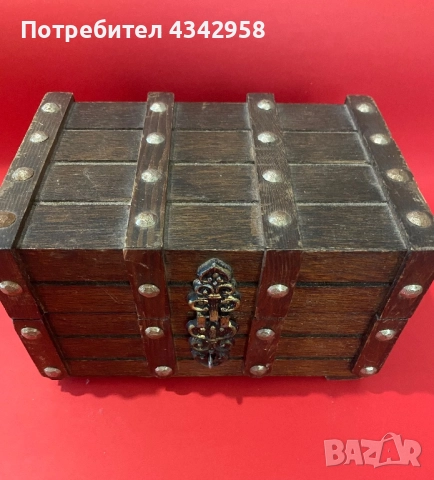 Старинна дървена кутия за бижута., снимка 2 - Антикварни и старинни предмети - 52532778