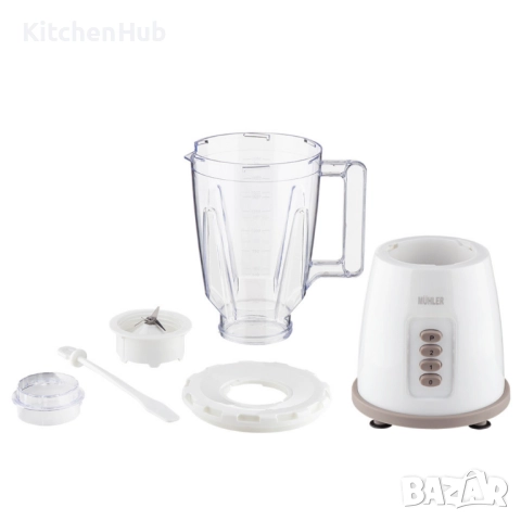 Блендер, 500W, 1.5 л, пласт.кана, сив, снимка 3 - Блендери - 52381339