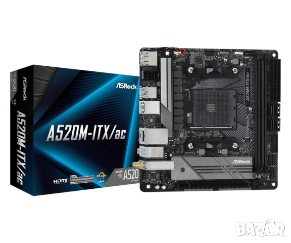 дънна платка ASRock A520M AM4 ITX