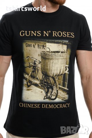 Нова мъжка тениска с дигитален печат на музикалната група GUNS'N ROSES - Chinese Democracy, снимка 2 - Тениски - 37699614