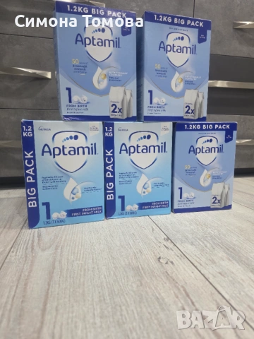 Адаптирано мляко Aptamil 1, снимка 2 - Други - 53575962