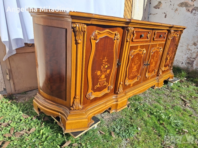 Италиански уникален комод с богата Интарзия , снимка 3 - Шкафове - 52712641
