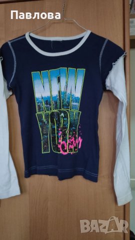 Нова блузка с надписи New York за дете 6_7г. , снимка 1 - Детски Блузи и туники - 37419152
