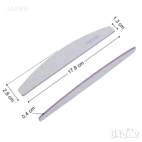 Професионални Пили за Маникюр 100/180 Пакет, за Салони и Домашна Употреба Отстъпка, снимка 3 - Продукти за маникюр - 48578562