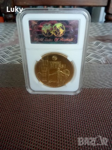 Продавам атрактивна,колекционерска монета(плакет). Лионел Меси-Световна колекция, снимка 2 - Фен артикули - 44059929
