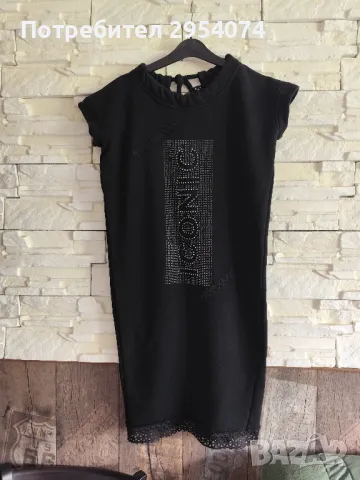 дамска черна рокля луци/lucy ML-39лв, снимка 1